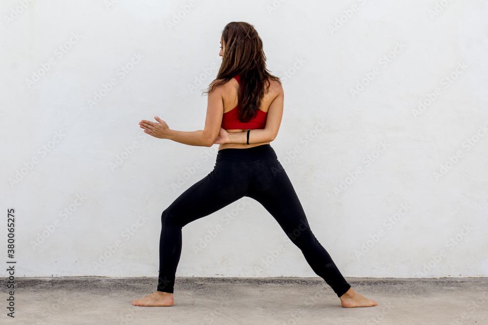 Woman doing yoga Woman doing yoga