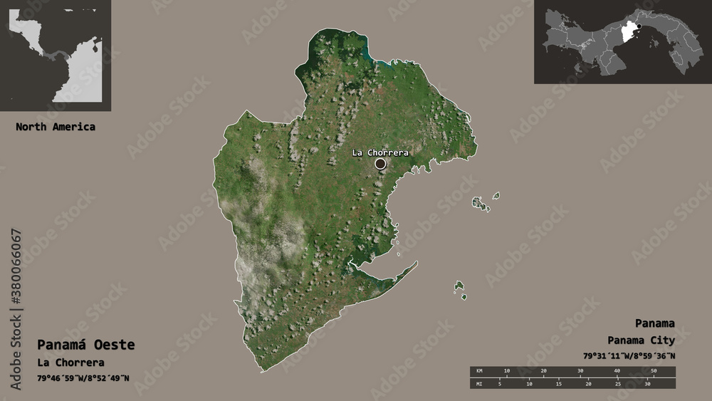Panama Oeste, province of Panama,. Previews. Satellite