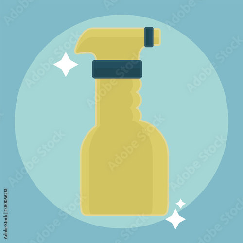 Isolated spray bottle icon. Cleaning products icon - Vector