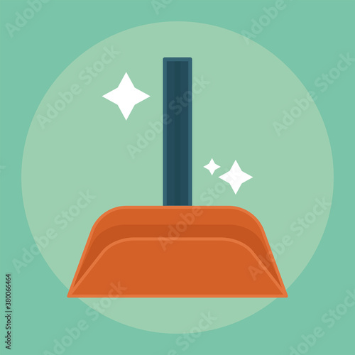 Isolated garbage collector icon. Cleaning products icon - Vector