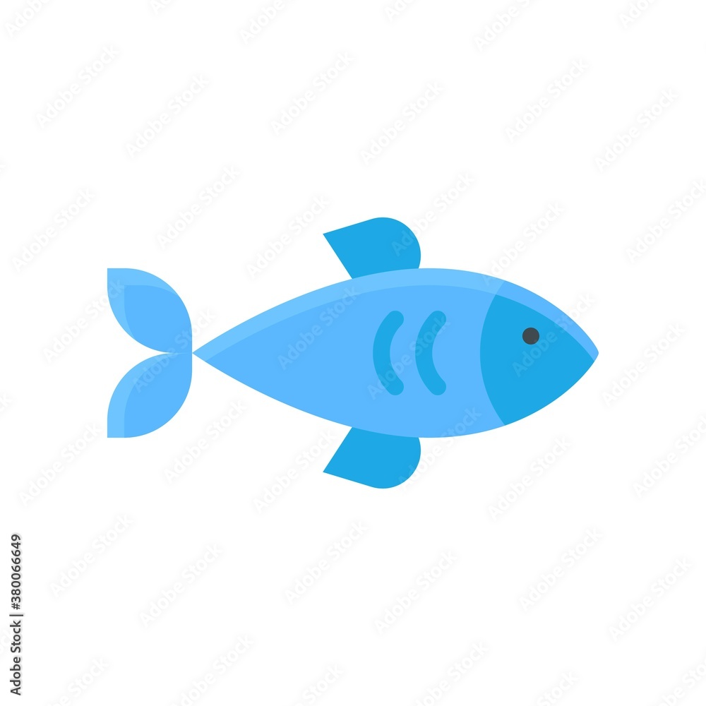 ocean related fish in water with eye and wings vector in flat style, ocean related fish in water with eye and wings vector in flat style,