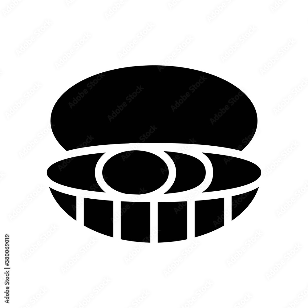 ocean related pearl with circles and strips vector in solid design, ocean related pearl with circles and strips vector in solid design,