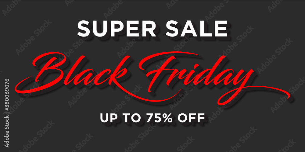 Black friday abstract 3d lettering, black friday sale banner with black background,  3d lettering vector typography illustration background. 