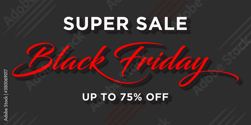 Black friday sale banner with black background, black friday abstract 3d lettering, 3d lettering vector banner background. 