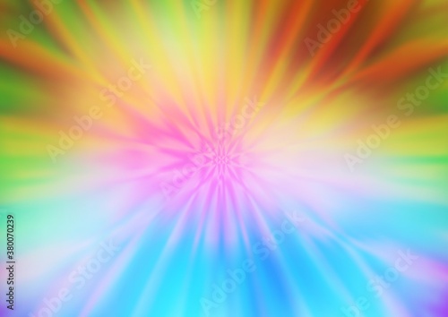Light Multicolor, Rainbow vector glossy abstract background. A vague abstract illustration with gradient. Brand new style for your business design.