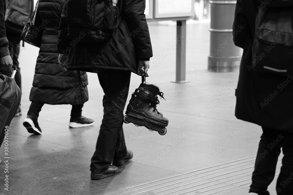 people walking on the street people walking on the street