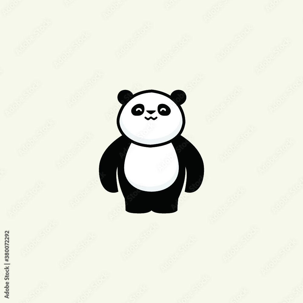 Fototapeta premium panda logo vector illustrations