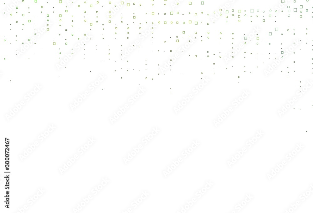 Light Green vector cover with polygonal style.