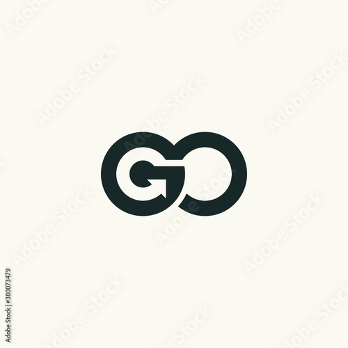 G logo initial GO logo vector illustration