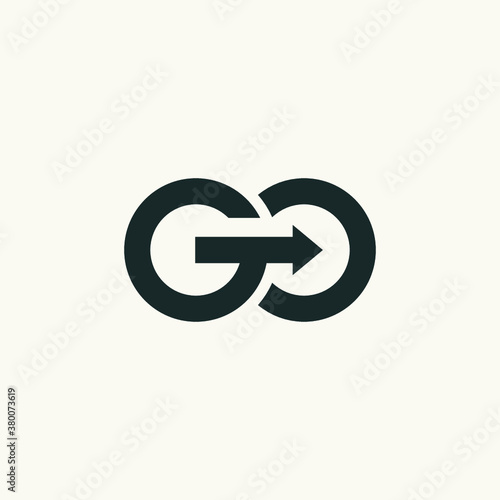 G logo initial GO logo vector illustration