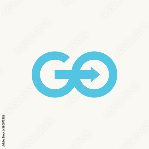 G logo initial GO logo vector illustration
