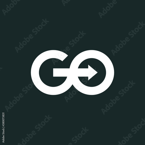 G logo initial GO logo vector illustration