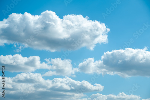 Blue sky with clouds. background