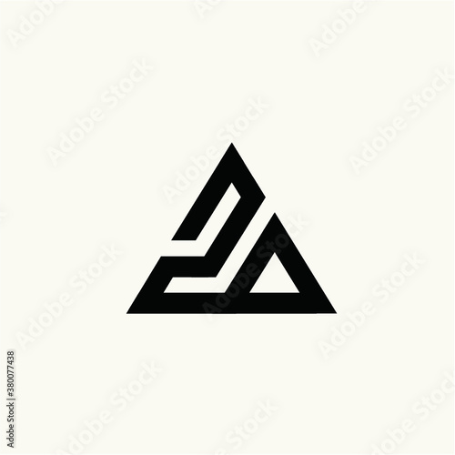 A logo triangle icon vector cloud illustrations