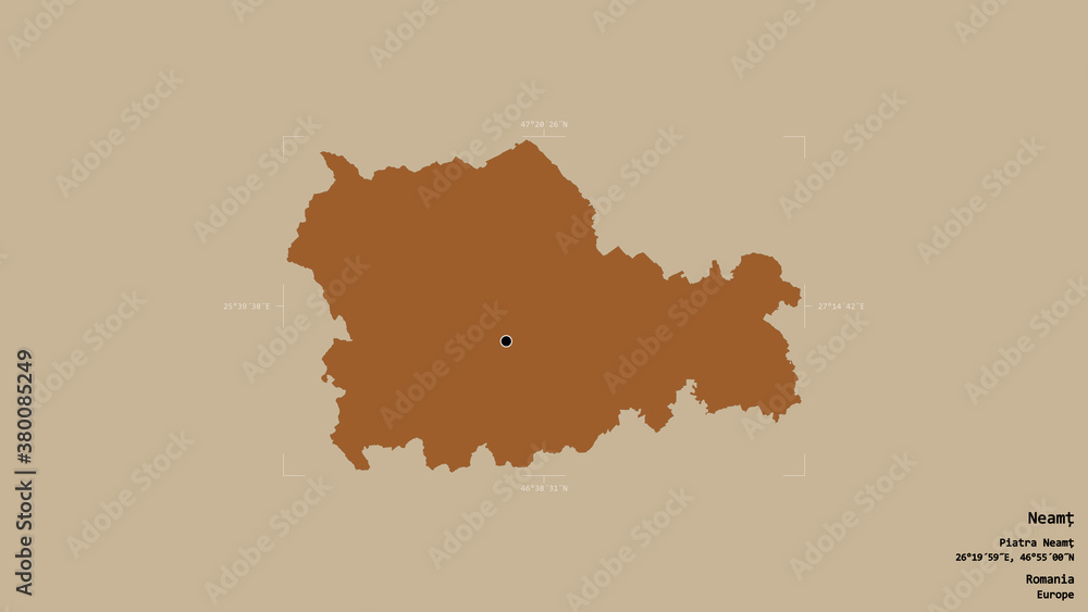 Neamt - Romania. Bounding box. Pattern Neamt - Romania. Bounding box. Pattern