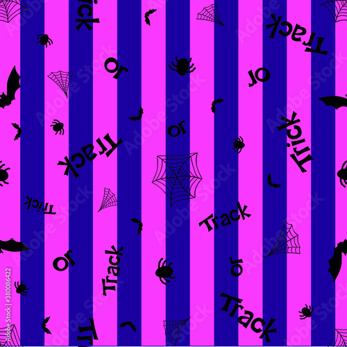 striped background halloween themed trick seamless pattern
