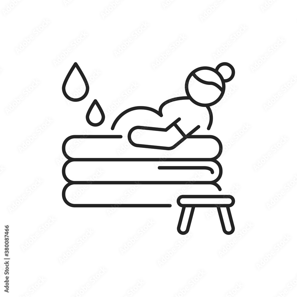 Water birth black line icon. Pictogram for web, mobile app, promo. UI UX design element Water birth black line icon. Pictogram for web, mobile app, promo. UI UX design element