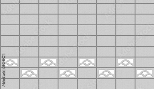 コンクリート製のブロック塀パターン