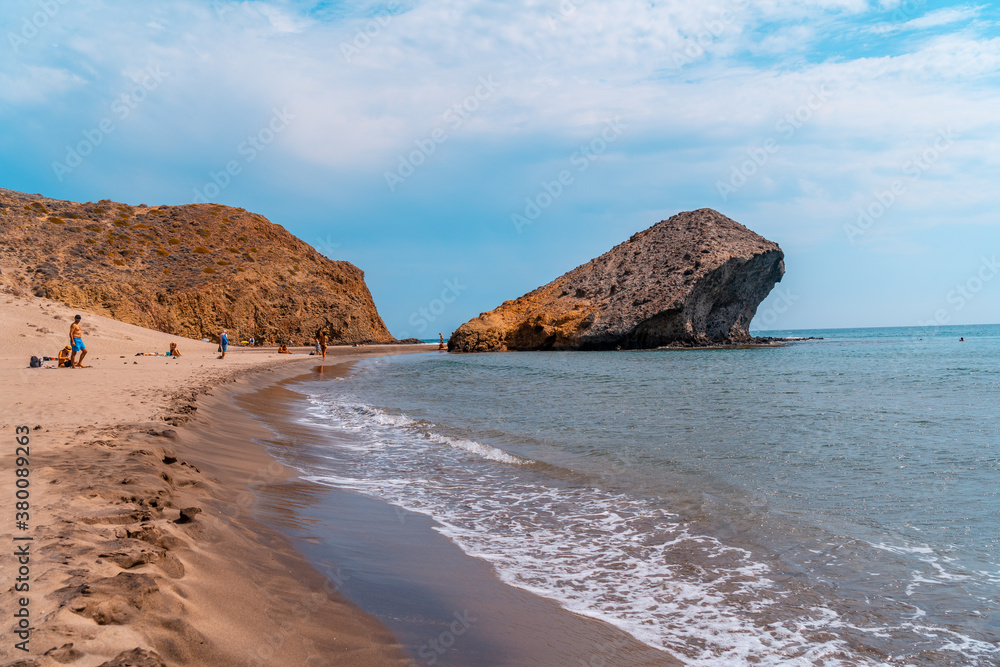 Monsul beach in the natural park of Cabo de Gata, Nijar, Andalucia. Spain, Mediterranean Sea