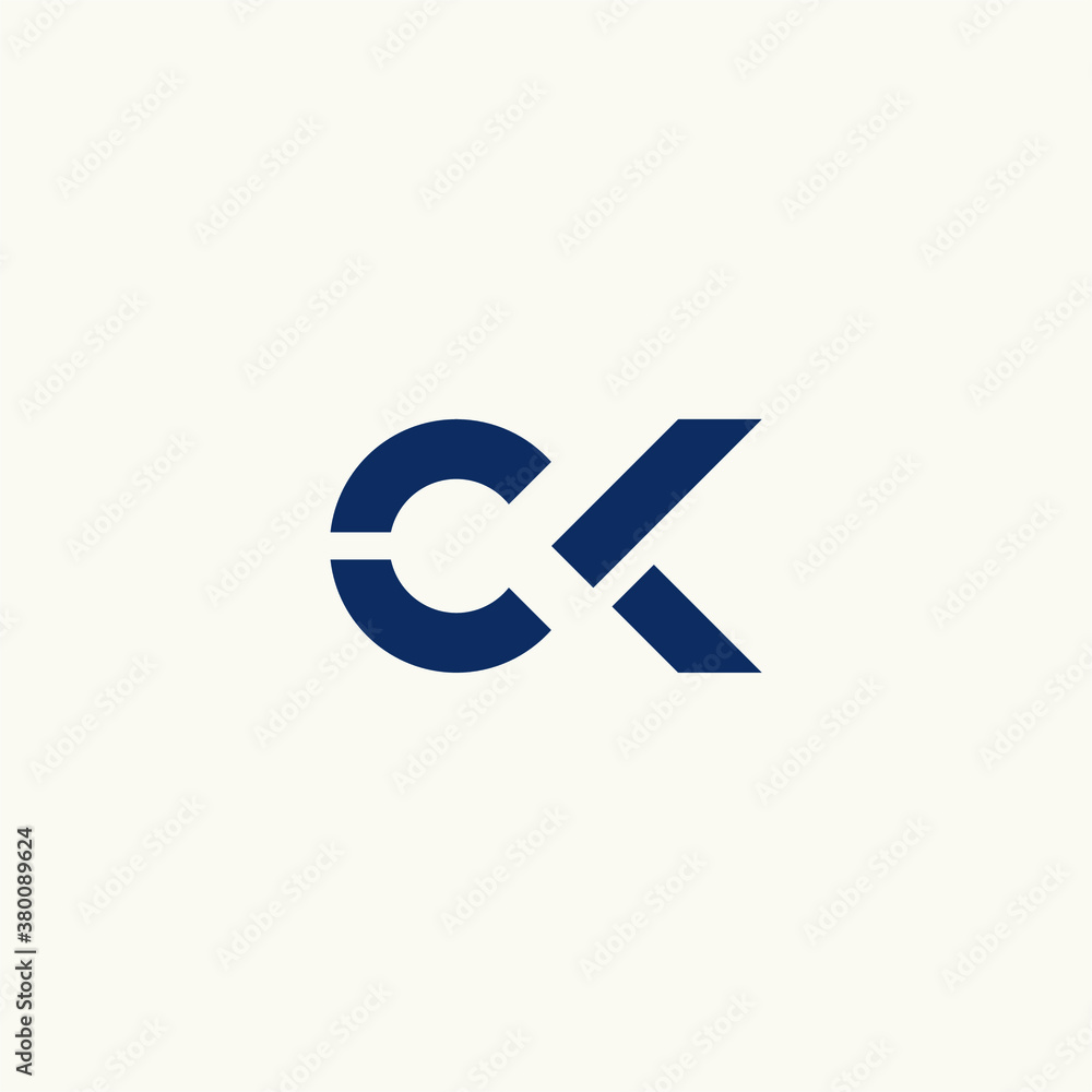 letter C initial CK logo icon vector illustrations letter C initial CK logo icon vector illustrations