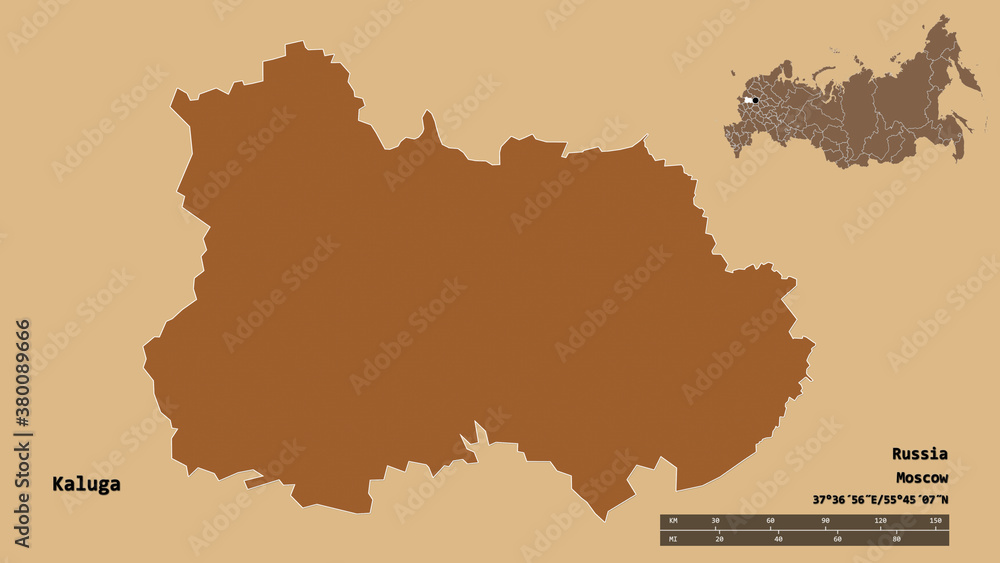 Kaluga, region of Russia, zoomed. Pattern