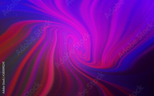 Light Purple vector layout with cosmic stars. Shining colored illustration with bright astronomical stars. Pattern for futuristic ad, booklets.