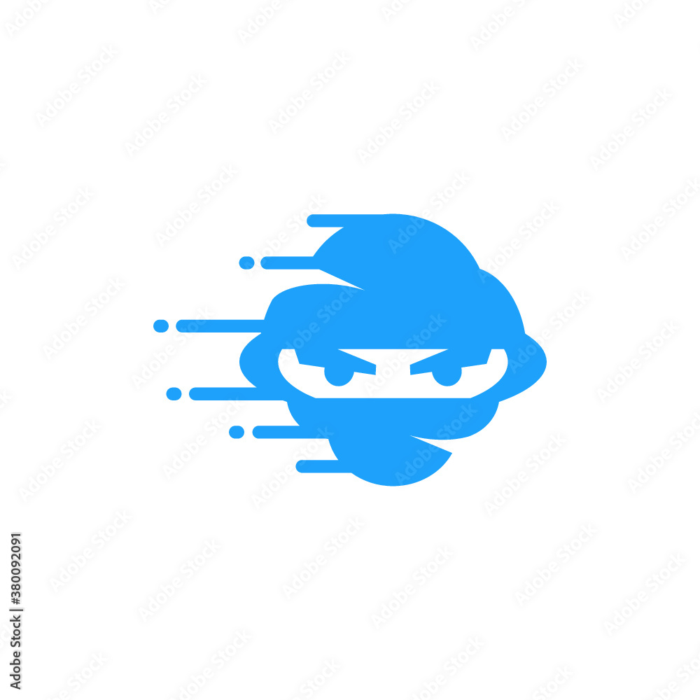 cloud ninja logo vector illustrations cloud ninja logo vector illustrations