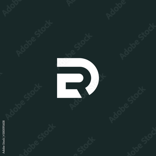 D logo initial DR letter D vector technology icon illustrations photo