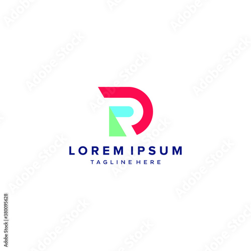 Free Download D logo initial DR letter D vector technology icon illustrations - GFXLoad
