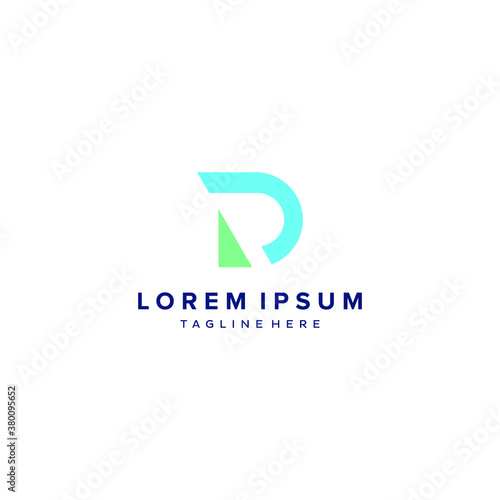 Free Download D logo initial DR letter D vector technology icon illustrations - GFXLoad