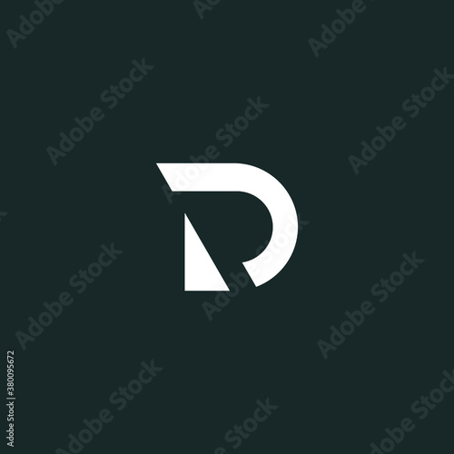 D logo initial DR letter D vector technology icon illustrations