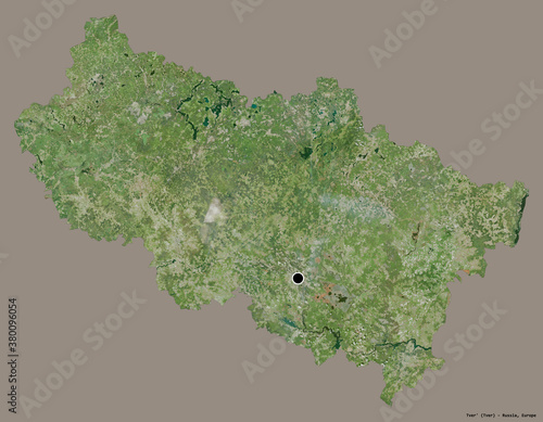 Tver', region of Russia, on solid. Satellite photo