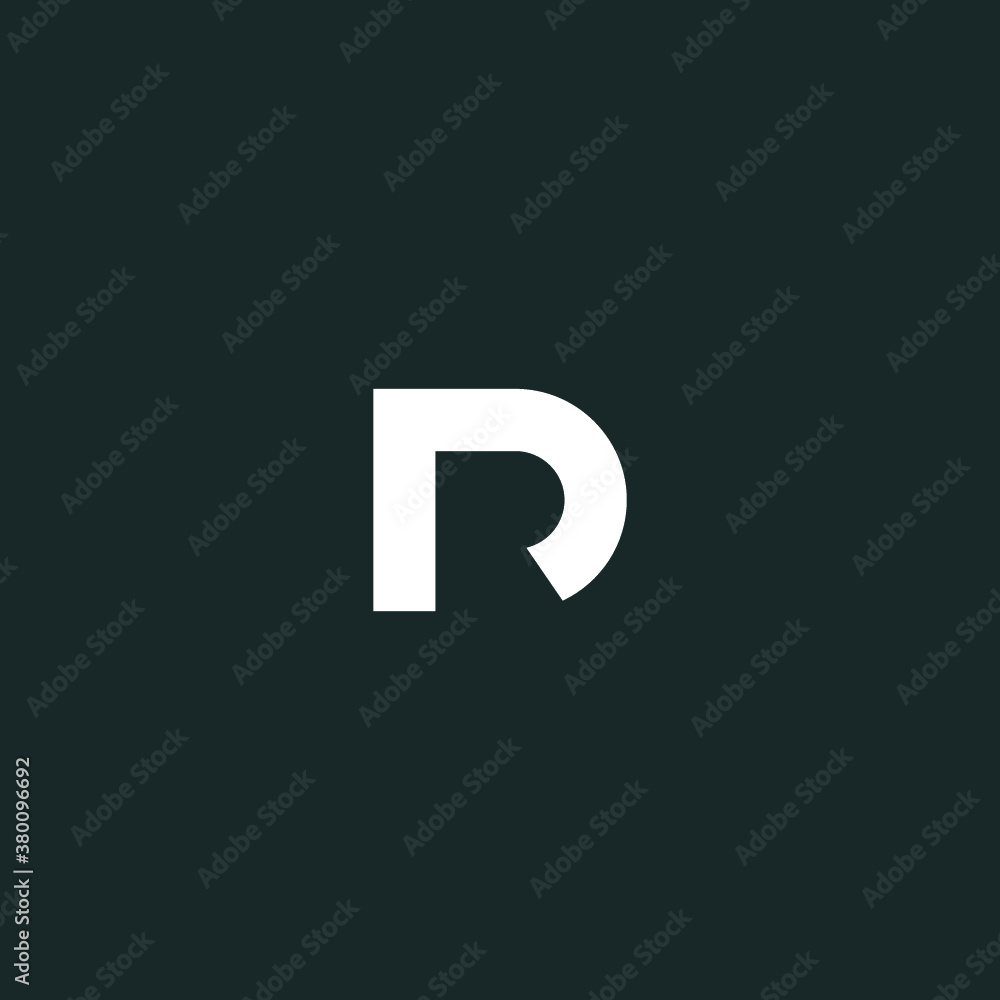 D logo initial DR letter D vector technology icon illustrations D logo initial DR letter D vector technology icon illustrations