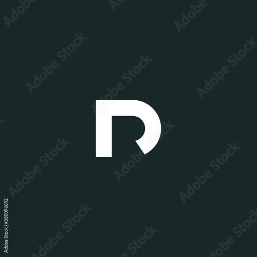 D logo initial DR letter D vector technology icon illustrations