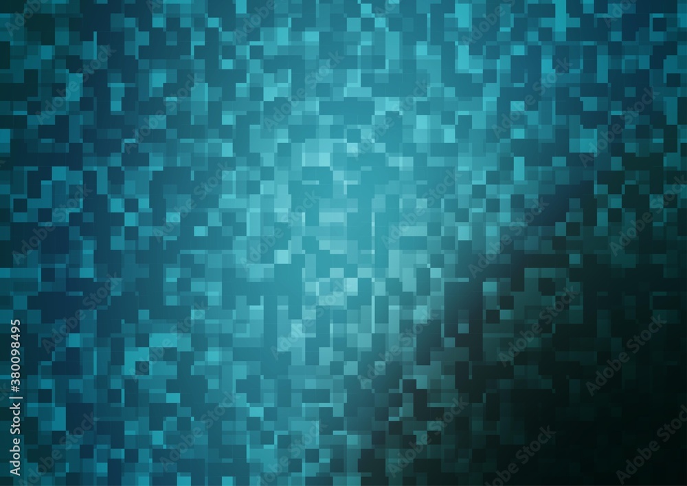 Light BLUE vector backdrop with rectangles, squares.
