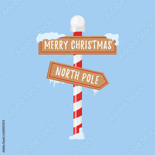North Pole signs.