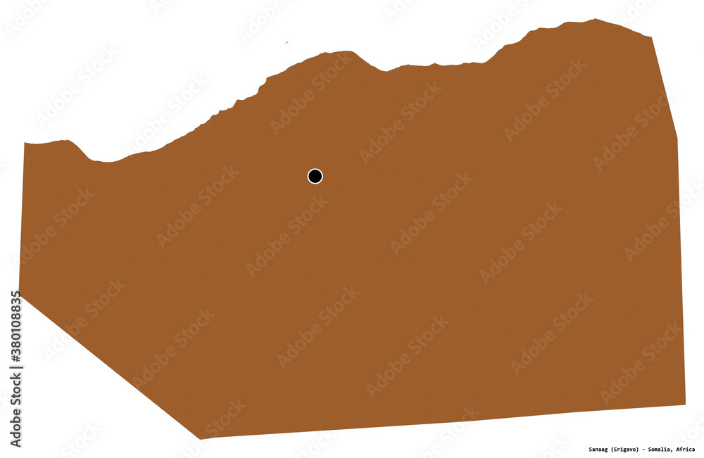 Sanaag, region of Somalia, on white. Pattern Sanaag, region of Somalia, on white. Pattern