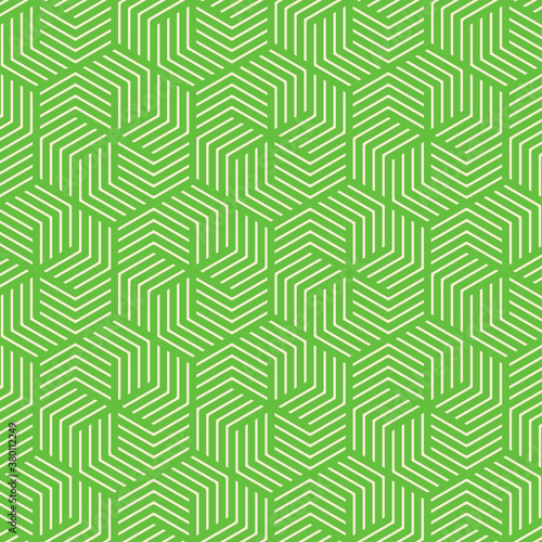  Hexagonal art deco pattern background.