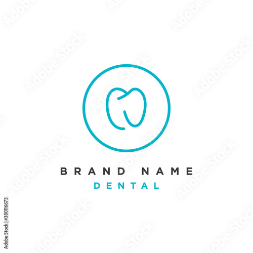 simple healty dental logo design