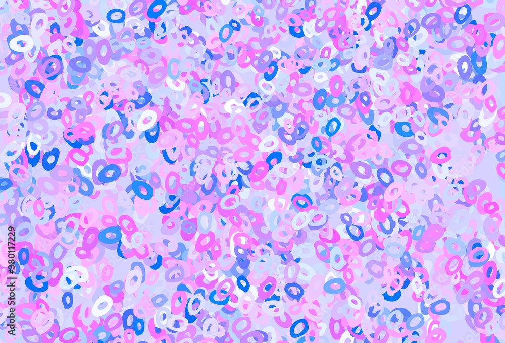Light Pink, Blue vector layout with circle shapes. Light Pink, Blue vector layout with circle shapes.