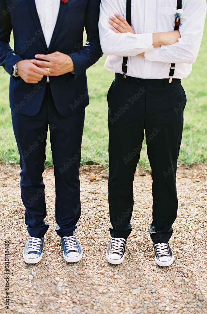 Groom & groomsman