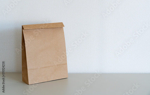 The paper bag in front of the white wall © m________k____