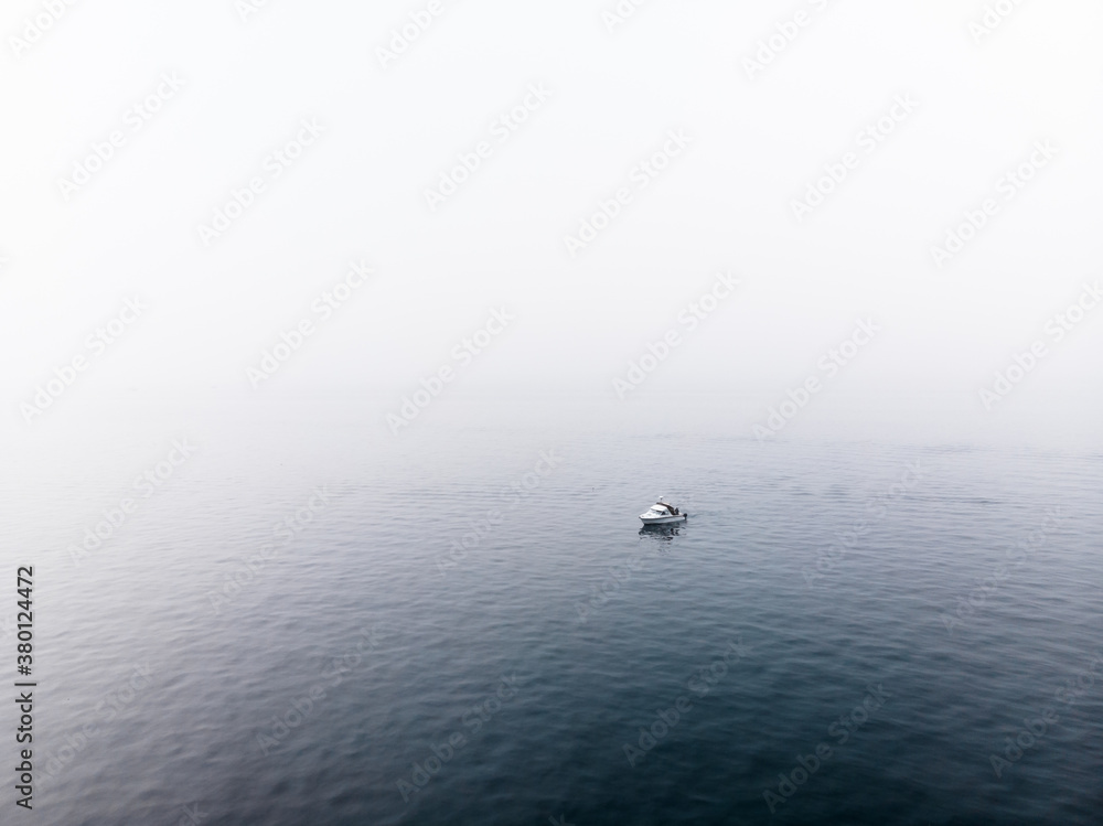 Coastline of Sooke, BC obscurred by smoke and haze from the Oregon wildfires 2020. Coastline of Sooke, BC obscurred by smoke and haze from the Oregon wildfires 2020.