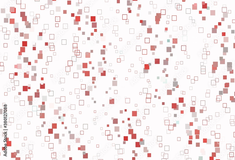 Light Red vector template with square style. Light Red vector template with square style.
