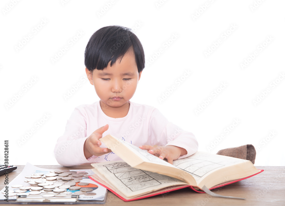 Chinese children is learning indoors Chinese children is learning indoors