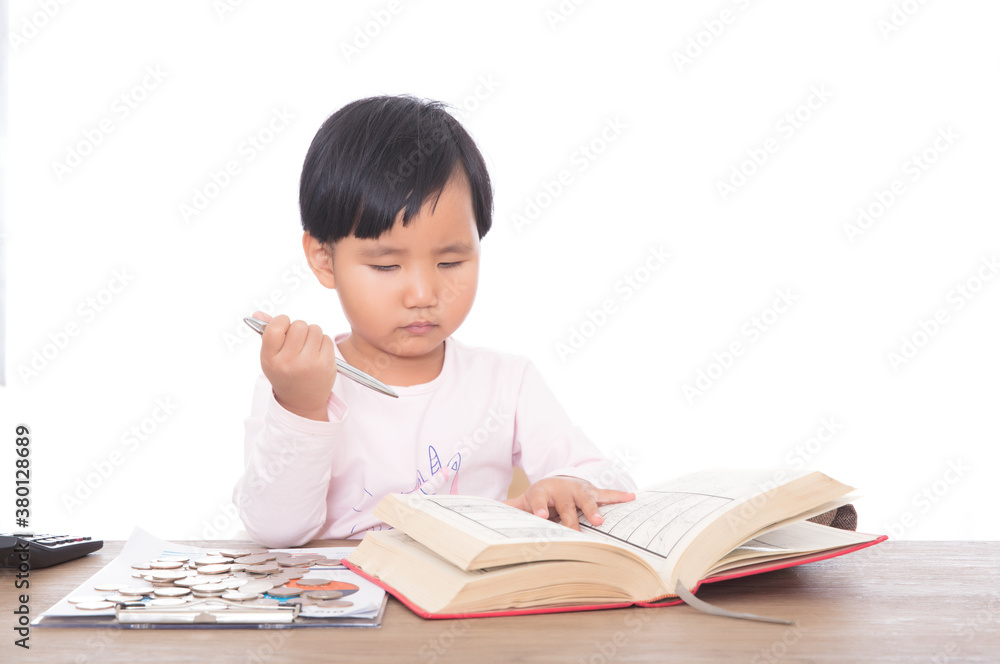 Chinese children is learning indoors Chinese children is learning indoors