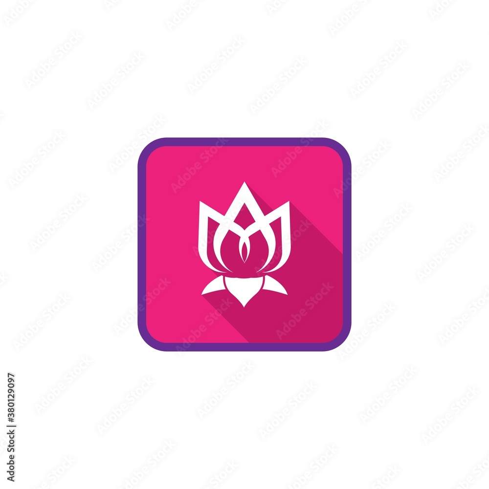 Lotus icon flat Lotus icon flat