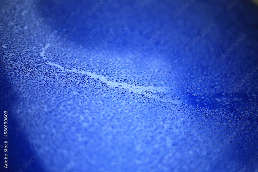 water drops on blue background water drops on blue background