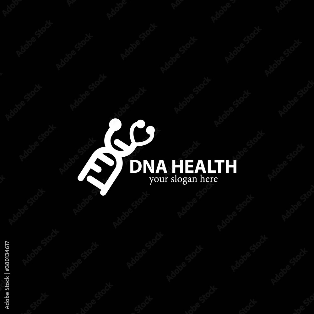 DNA health logo template DNA health logo template