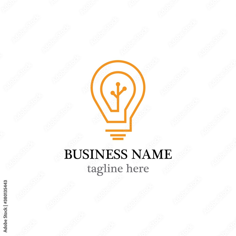 Lamp logo vector icon Lamp logo vector icon